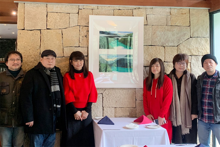 畫展作品可供喜愛馥蘭朵烏來的客人購畫收藏 圖:馥蘭朵烏來渡假酒店╱提供