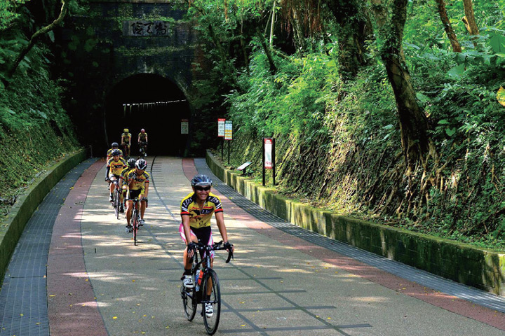 ▲舊草嶺環狀線自行車道　圖：東北角暨宜蘭海岸國家風景區管理處╱提供