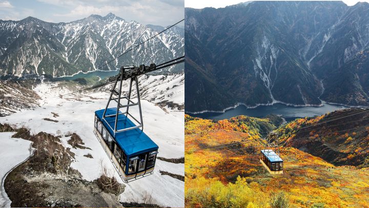 ▲搭乘纜車能輕鬆感受立山之美。 　圖：立山黑部／提供