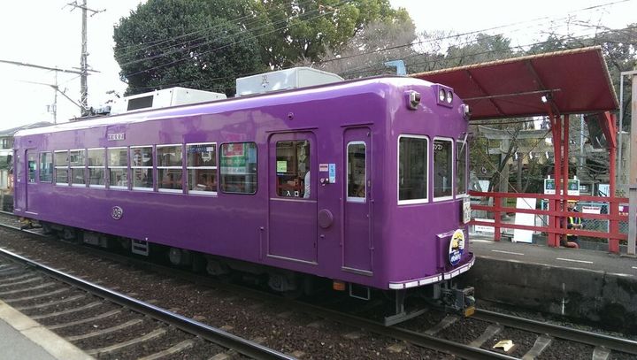 ▲搭乘嵐電至「車折神社」站下車，輕鬆就能前往神社。　圖：Mona /攝