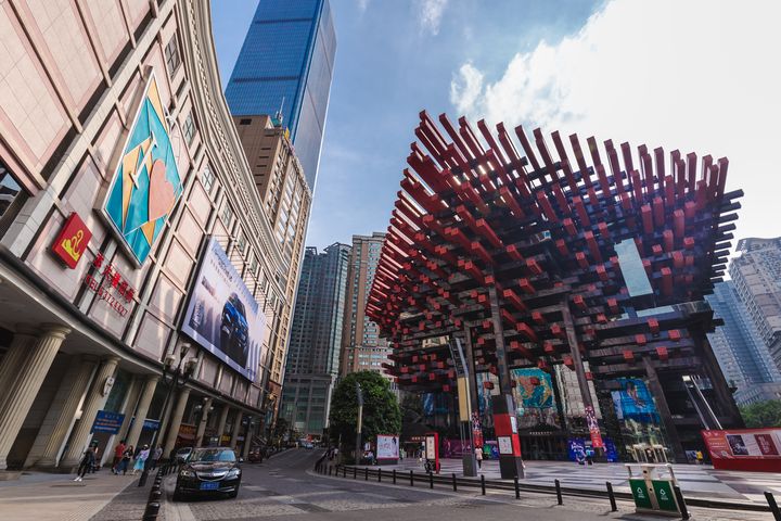 ▲重慶國泰藝術中心由國泰大戲院和重慶美術館組成。　圖：Shutterstock／來源
