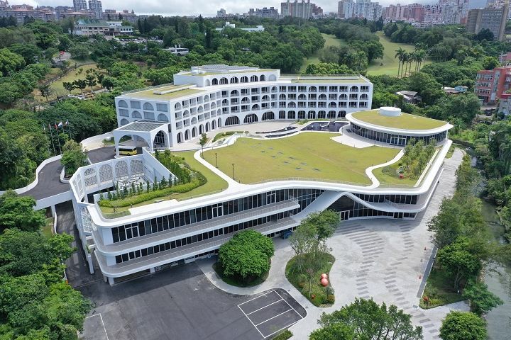 北台灣唯一鑽石級綠建築。　圖：滬尾藝文休閒園區╱提供