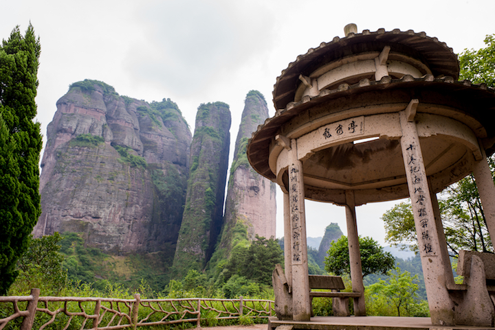 ▲江郎山水碧山青、風景迷人。　圖：Shutterstock／來源