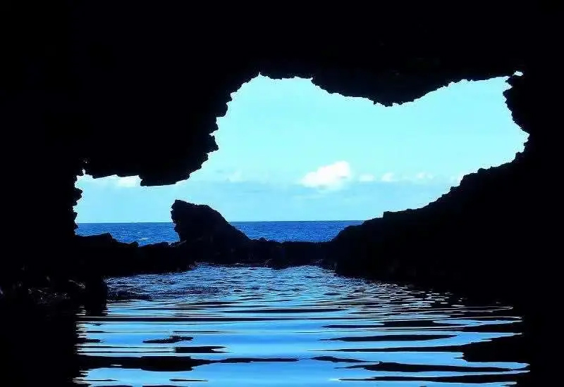 ▲位於巴貝多北岸壯麗的岩石懸崖洞，這個洞穴以棲息在清澈的水池中的海葵命名，通過崎嶇的開口，可以窺探到海天一色的奇觀。　圖：水晶郵輪╱提供