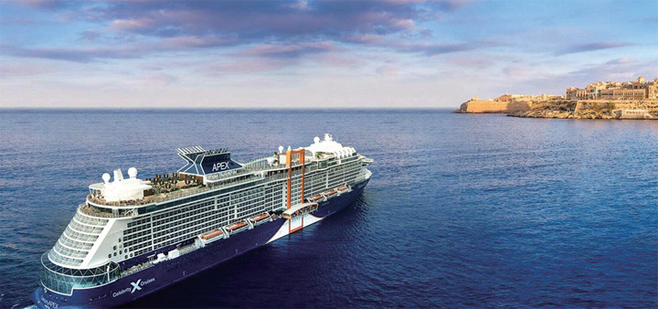 ▲至極號（ Celebrity APEX） 從7月推出的東地中海航程。　圖：名人遊輪／提供