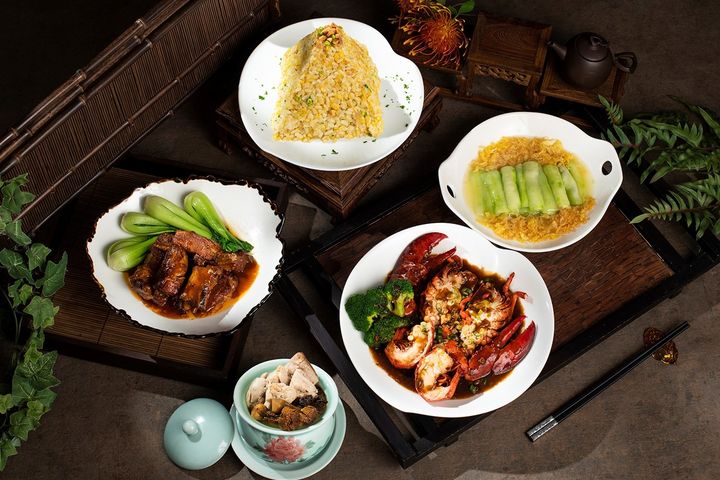 ▲上海醉月樓上海闔家餐。　圖：香格里拉台北遠東國際大飯店╱提供