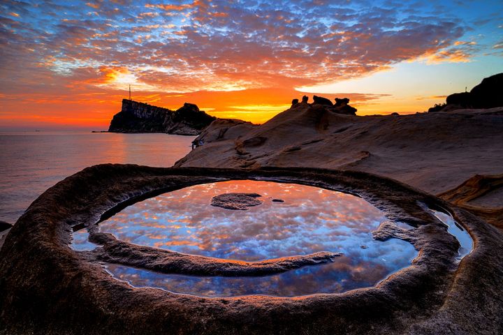 ▲野柳夕陽之美。　圖：交通部觀光局北海岸及觀音山國家風景區管理處／提供