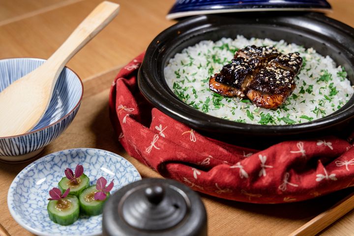 ▲樂埔町招牌菜林龍星池上冠軍米土鍋飯。　圖：樂埔町╱提供