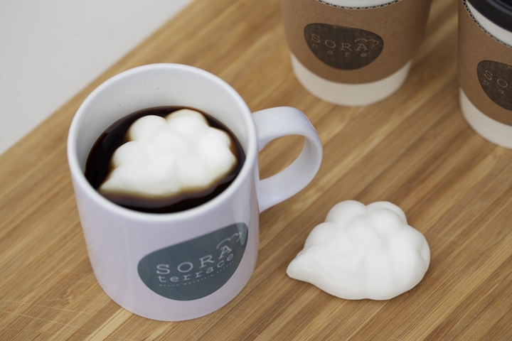 ▲雲朵棉花糖漂浮在咖啡中相當可愛。　圖：竜王マウンテンパーク／來源