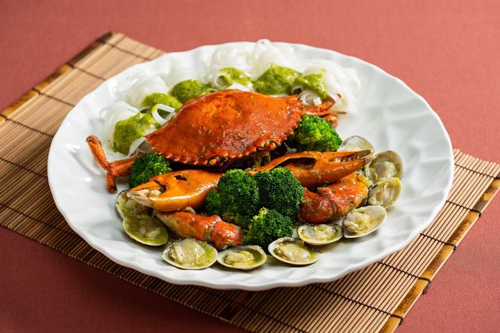▲秋蟹盛宴-青醬大沙公。　圖：台北國賓大飯店／提供