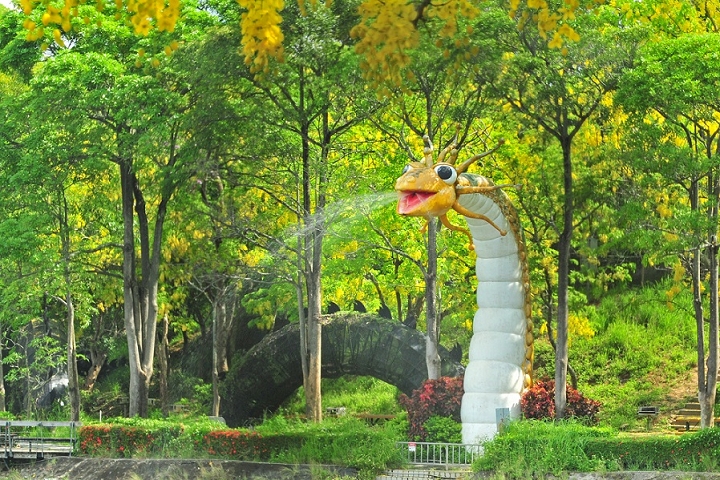 ▲中秋四天連假的壽星免費入園。　圖：臺南市政府觀光旅遊局虎頭埤風景區管理所／提