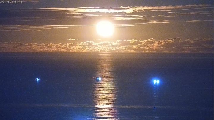 ▲月光·海音樂會金色月光映照在海面上，燦爛奪目。　圖：東部海岸國家風景區管理處／提供