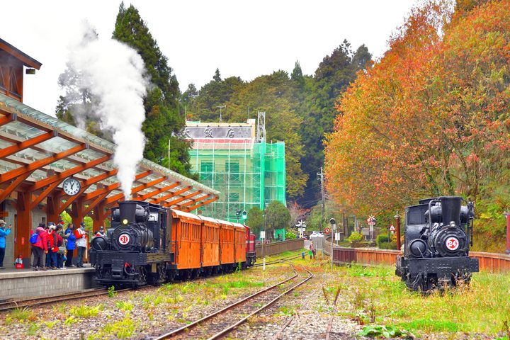 沼平車站。　圖：阿里山林業鐵路及文化資產管理處-黃源明109年12月攝／提供 