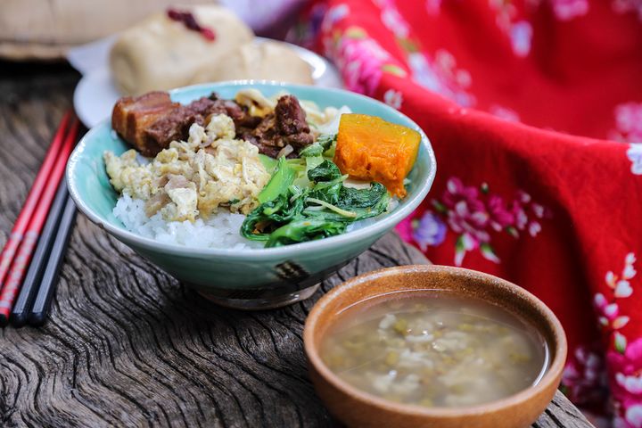 ▲臺南美食_割稻飯。　圖：臺南市政府觀旅局／提供