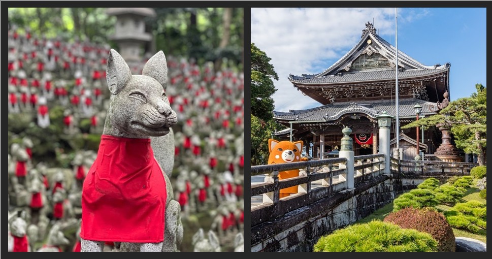 ▲豐川稻荷神社和靈狐塚。　圖：愛知縣東三河總局／提供