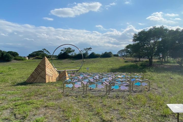 ▲作品《龜山朝日》。　圖：東北角暨宜蘭海岸國家風景區管理處／提供