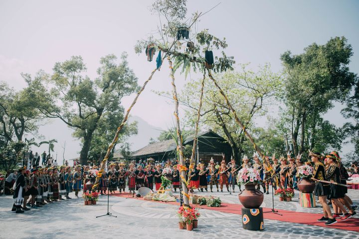 ▲南島族群婚禮遵循傳統魯凱族傳統貴族婚禮，有多個神聖儀式。　圖：茂林國家風景區管理處／提供