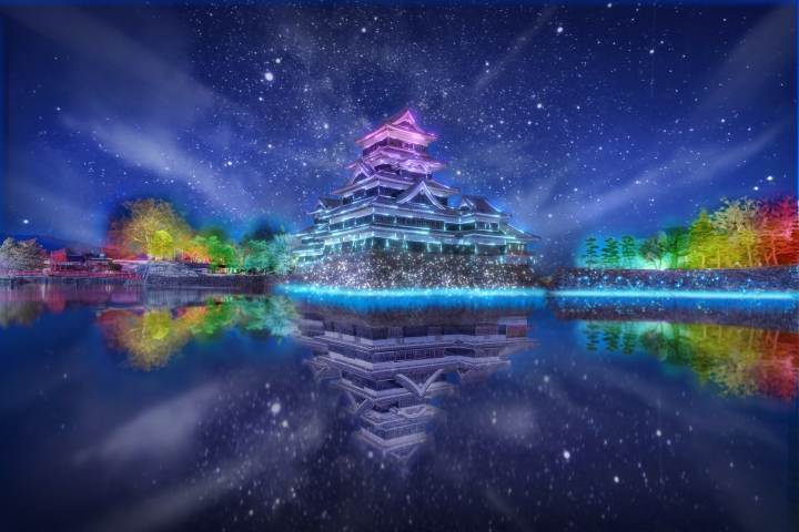 日本國寶「松本城」首辦雷射聲光秀！松本市彩燈節12月璀璨登場