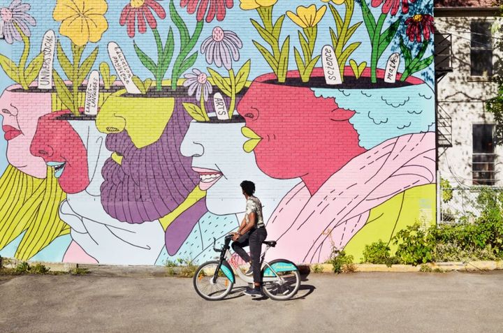 ▲蒙特婁擁有兩個大型壁畫節日。　圖：MURAL Festival, Kashink (2014) - Photo by Sylvie Li @ shoot Studio - Tourisme Montréal／來源