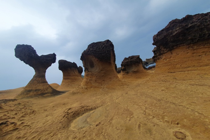 野柳地質公園：大自然地質景點。　圖：北海岸及觀音山國家風景區管理處／提供 