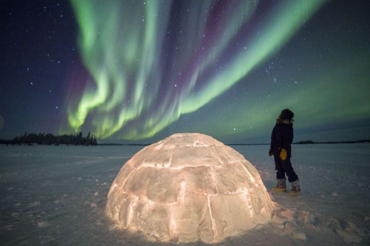▲加拿大冬季自然體驗-極光。　圖：Martina Gebarovska／提供