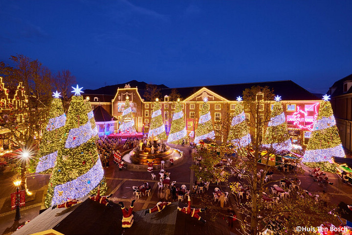 豪斯登堡的聖誕節裝飾以及熱鬧市集，就像是親自來到歐洲一般，過節氣氛十分濃厚。　圖：豪斯登堡／提供