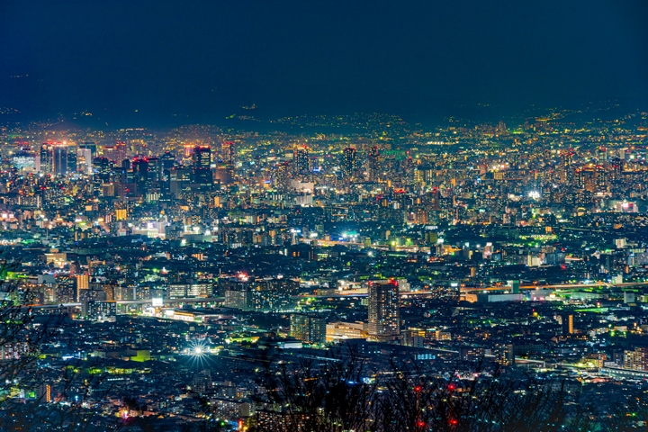 ▲生駒山頂能無阻礙地飽覽大阪市區風光。　圖：潤風さん／來源