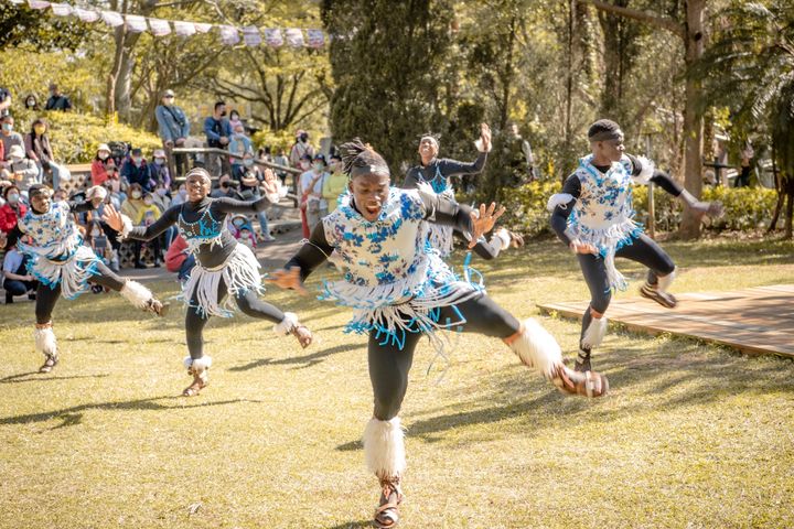 ▲來自烏干達原汁原味的「非洲部落歌舞秀」。　圖：六福村主題遊樂園／提供