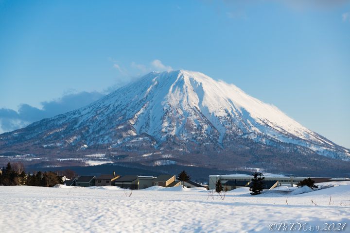 ▲白雪覆蓋的羊蹄山。圖：PaTsY 詩織しおリ詩織阿姨／提供