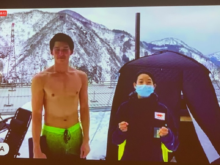 ▲GALA湯澤滑雪場介紹新奇的雪地三溫暖。　記者-蔡雅雯／攝