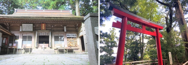 ▲(左)砥鹿神社奧宮。(右)富士山遙拜所。　圖：愛知縣東三河總局／提供