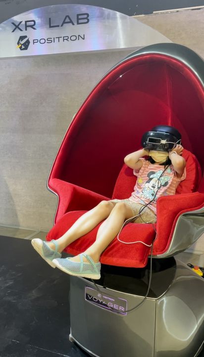 ▲XR_Lab_Voyager蛋型VR體感椅。　圖：國立歷史博物館_XR_Lab／提供