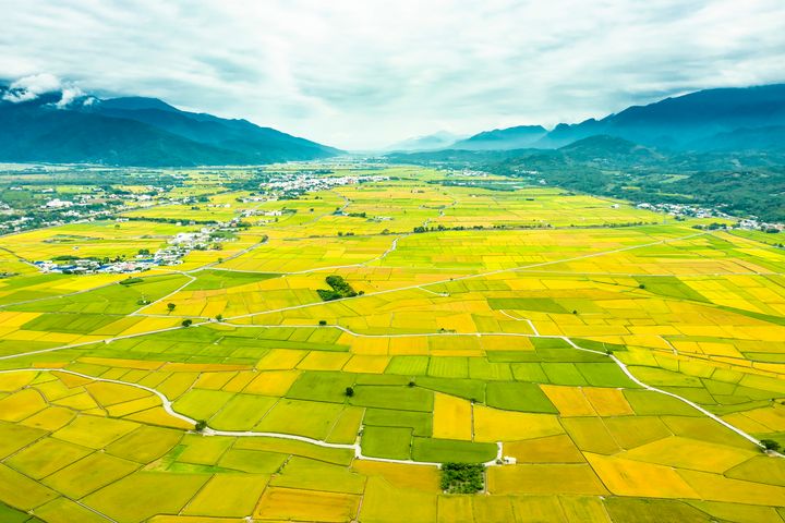 壯麗的花東大地，高空翱翔感受更震撼。　圖：shutterstock／來源