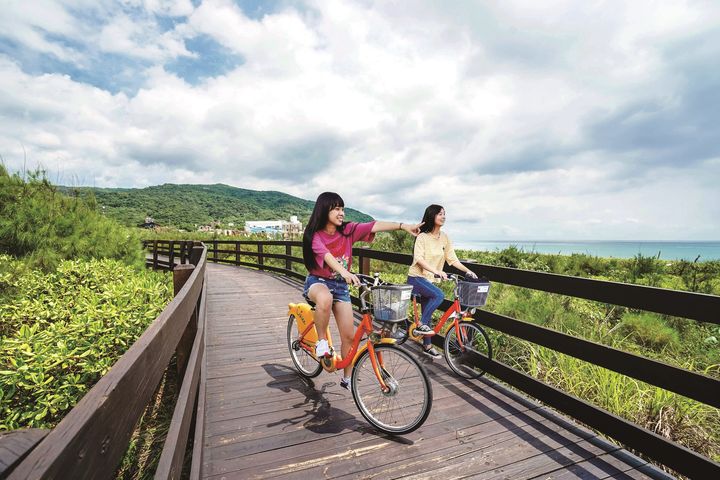 北海岸自行車動線及沿途景觀設施持續優化。　圖：北海岸及觀音山國家風景區管理處／提供