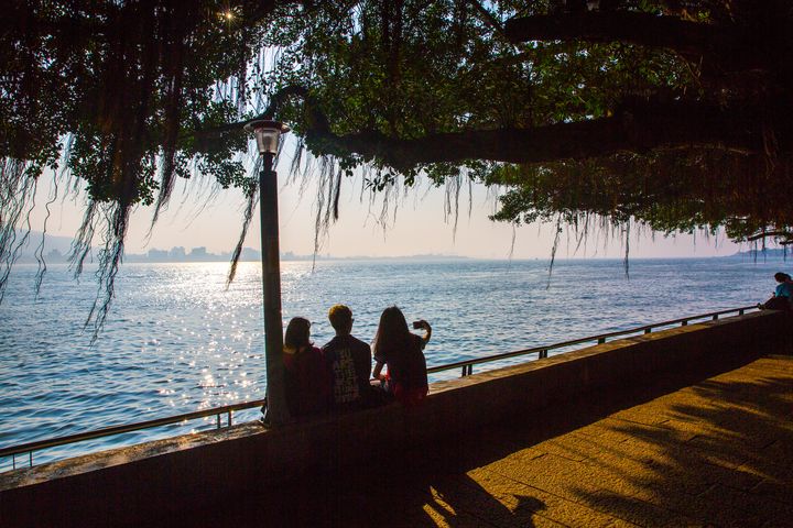 ▲海關碼頭一覽淡水河口夕陽美景。　圖：新北市政府觀光旅遊局／提供