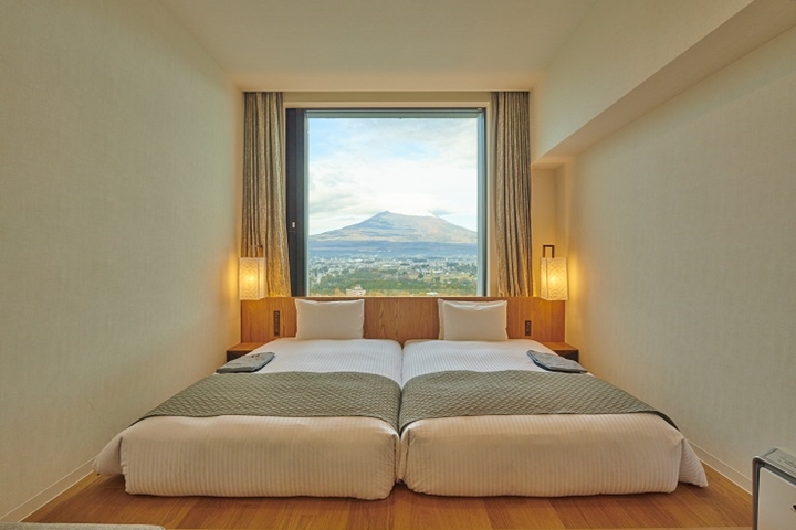 「HOTEL CLAD」富士山景觀客房示意圖。　圖：三菱地所・サイモン株式会社／來源