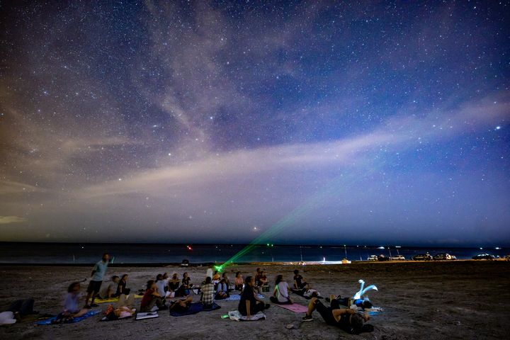 花蓮七星潭星空導覽（林柏偉先生攝影）。　圖：花蓮縣政府觀光處／提供