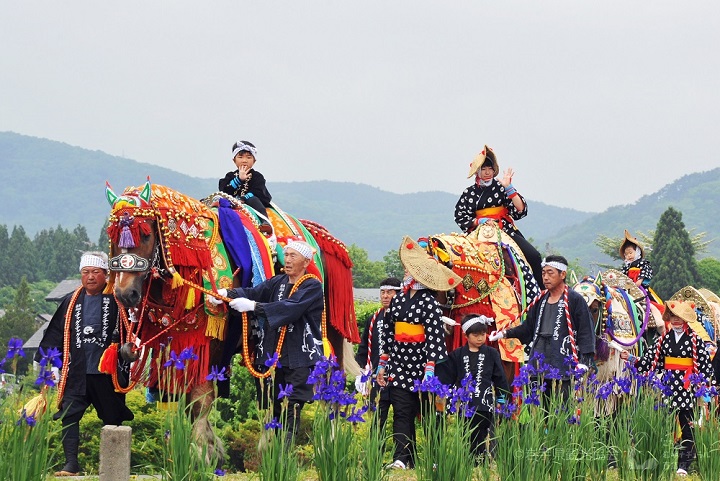 岩手縣的「洽咕洽咕趕馬會祭」擁有 200 多年歷史在每年6月第二個週六舉辦。　圖：岩手縣觀光協會／提供