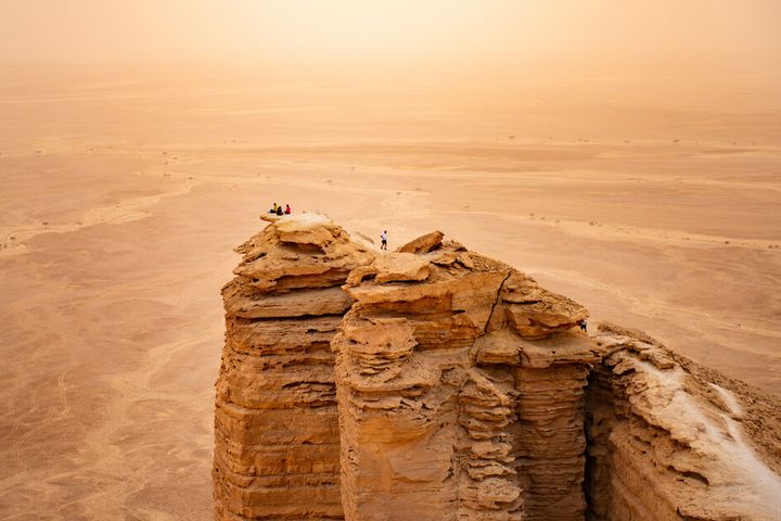 ▲沙烏地的經典景點「世界之崖」。　圖：沙烏地阿拉伯旅遊局／提供