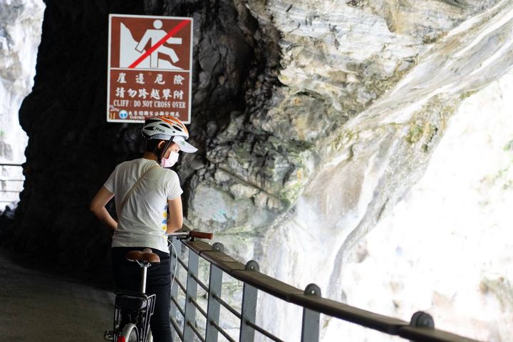 壯麗的太魯閣峽谷也適合騎自行車旅遊。　圖：花東縱谷國家風景區管理處／提供