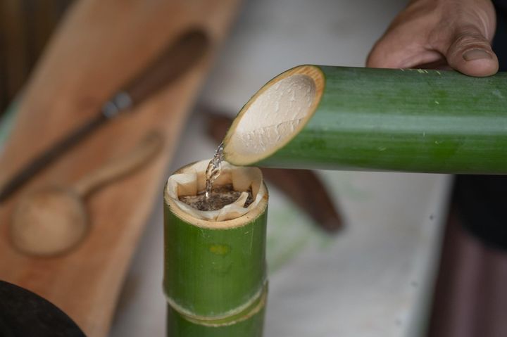 ▲換個食器，來杯竹香咖啡。　圖：花東縱谷國家風景區管理處／提供