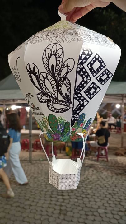 ▲立體AR手繪熱氣球。　圖：臺東縣政府交通及觀光發展處／提供