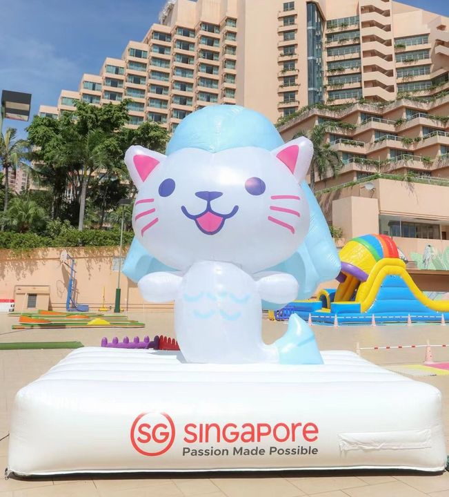 ▲四尺新加坡旅遊局萌小獅Merli首度登台，邀您搶先打卡參與。　圖：新加坡旅遊局／提供