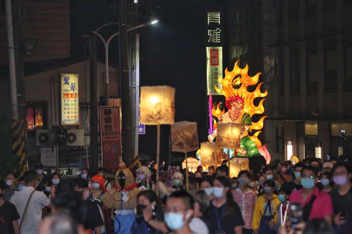 最受歡迎的開幕夜祭巡行活動。　圖：臺南市政府觀光旅遊局／提供