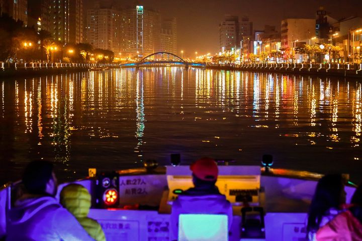 ▲安平運河夜景。　圖：臺南市觀光旅遊局觀光行銷科／提供