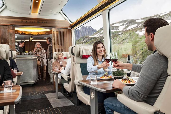 ▲冰河列車特等艙。　圖：瑞士國家旅遊局／提供