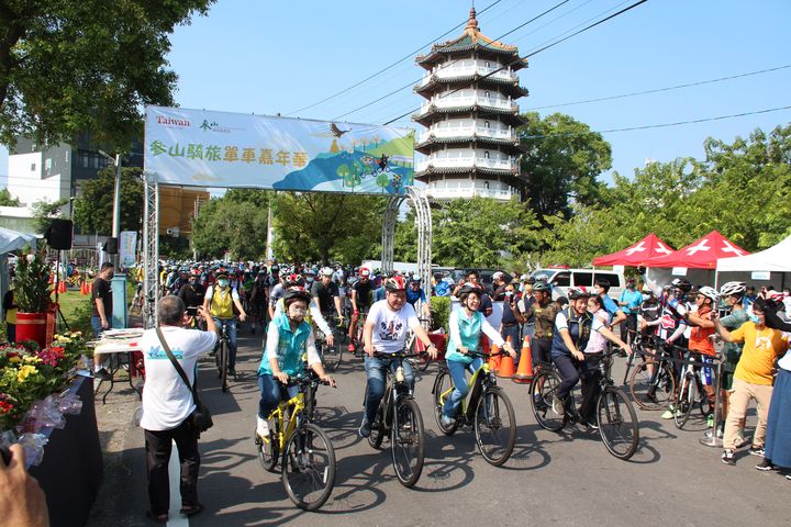 ▲參山騎旅嘉年華活動現場吸引500多位車友參加。　圖：參山國家風景區管理處／提供