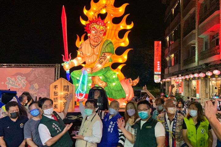 關子嶺溫泉美食節夜祭巡行開幕。　圖：臺南市政府觀光旅遊局／提供