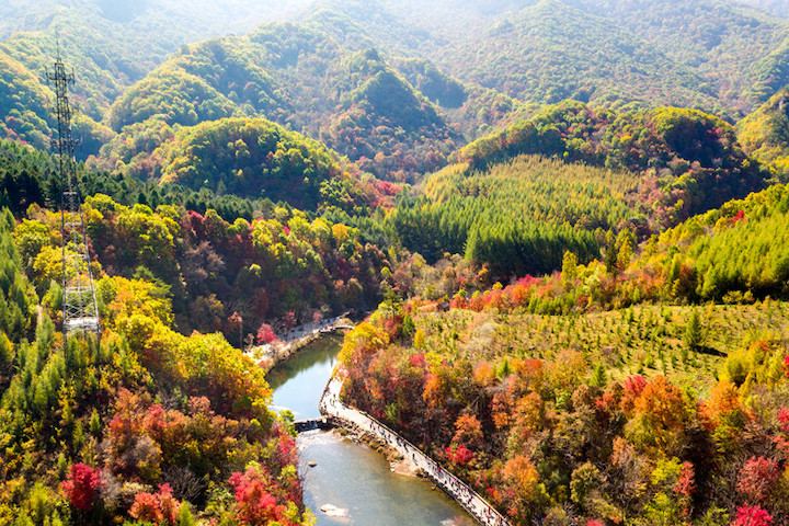 老邊溝風景區是來遼寧不可錯過的秋遊景點。　圖：遼寧旅遊微信公眾號╱來源