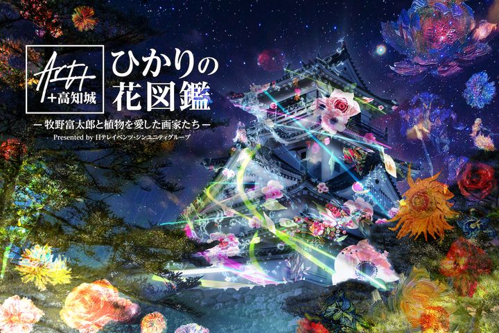 「ART+ 高知城」光雕展12月登場。　圖：高知縣國際觀光課／提供